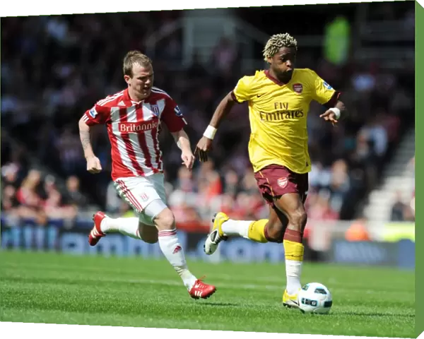 Alex Song (Arsenal) Glenn Whelan (Stoke). Stoke City 3: 1 Arsenal, Barclays Premier League