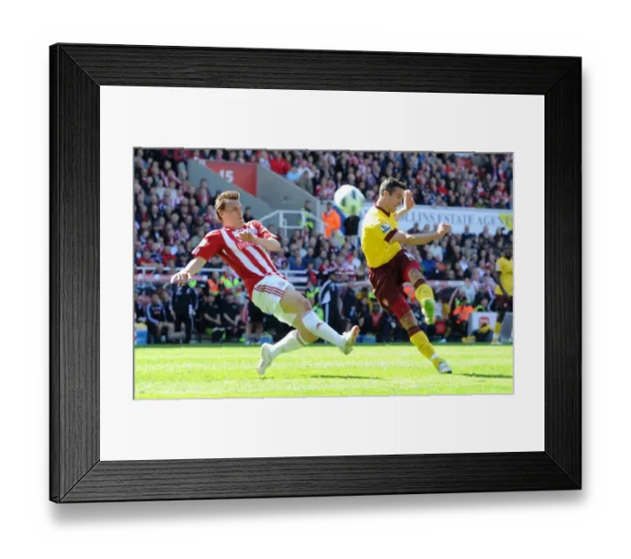 Framed Print : Robin van Persie (Arsenal) Dean Whitehead (Stoke). Stoke City 3: 1 Arsenal Framed Print : Robin van Persie (Arsenal) Dean Whitehead (Stoke). Stoke City 3: 1 Arsenal