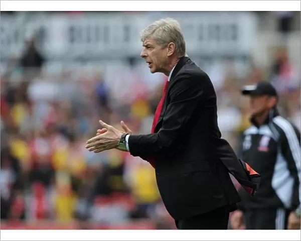 Arsenal manager Arsene Wenger. Stoke City 3: 1 Arsenal, Barclays Premier League