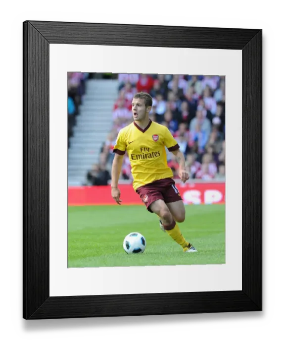 Framed Print : Jack Wilshere's Struggle: Arsenal's 3-1 Defeat at Stoke City, Premier League 2011