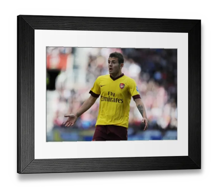 Framed Print : Jack Wilshere's Struggle: Stoke City 3-1 Arsenal, Premier League 2011