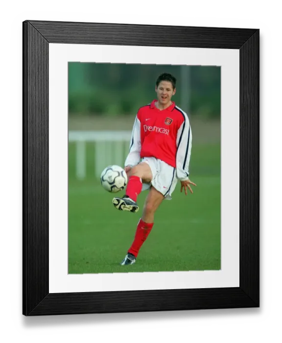 Framed Print : Arsenal's Graham Barrett in Training: Arsenal Reserves vs Coventry City Reserves, Shenley, 2001