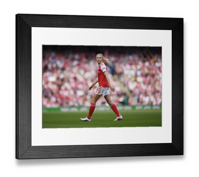 Framed Print : Arsenal FC v OL Lyonnes - UEFA Women's Champions League 2025 / 26 Semi-Final First Leg Arsenal FC v OL Lyonnes - UEFA Women's Champions League 2025 / 26 Semi-Final First Leg