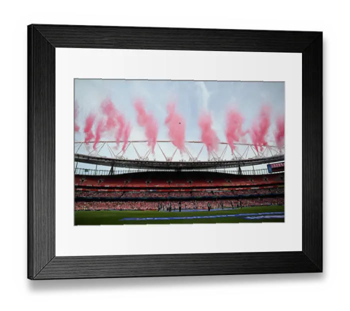 Framed Print : Arsenal FC v OL Lyonnes - UEFA Women's Champions League 2025 / 26 Semi-Final First Leg Arsenal FC v OL Lyonnes - UEFA Women's Champions League 2025 / 26 Semi-Final First Leg