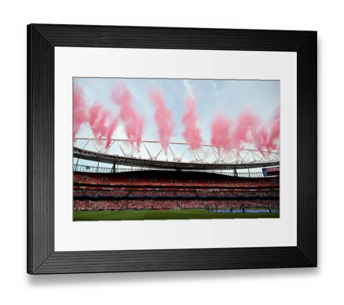 Framed Print : Arsenal FC v OL Lyonnes - UEFA Women's Champions League 2025 / 26 Semi-Final First Leg Arsenal FC v OL Lyonnes - UEFA Women's Champions League 2025 / 26 Semi-Final First Leg