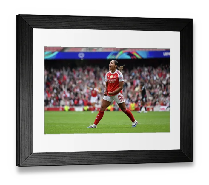 Framed Print : Arsenal FC v OL Lyonnes - UEFA Women's Champions League 2025 / 26 Semi-Final First Leg Arsenal FC v OL Lyonnes - UEFA Women's Champions League 2025 / 26 Semi-Final First Leg Framed Print : Arsenal FC v OL Lyonnes - UEFA Women's Champions League 2025 / 26 Semi-Final First Leg Arsenal FC v OL Lyonnes - UEFA Women's Champions League 2025 / 26 Semi-Final First Leg