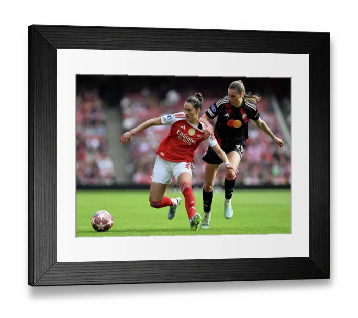 Framed Print : Arsenal FC v OL Lyonnes - UEFA Women's Champions League 2025 / 26 Semi-Final First Leg Arsenal FC v OL Lyonnes - UEFA Women's Champions League 2025 / 26 Semi-Final First Leg