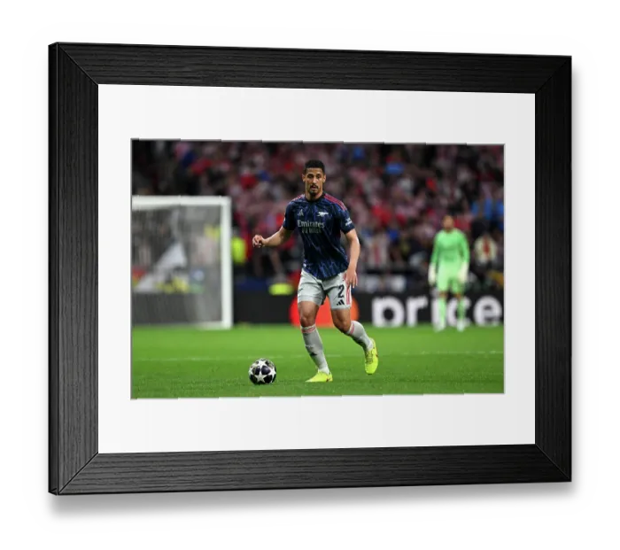 Framed Print : Atletico de Madrid v Arsenal FC - UEFA Champions League 2025 / 26 Semi Final First Leg