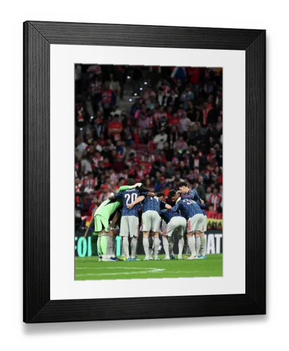 Framed Print : Atletico de Madrid v Arsenal FC - UEFA Champions League 2025 / 26 Semi Final First Leg
