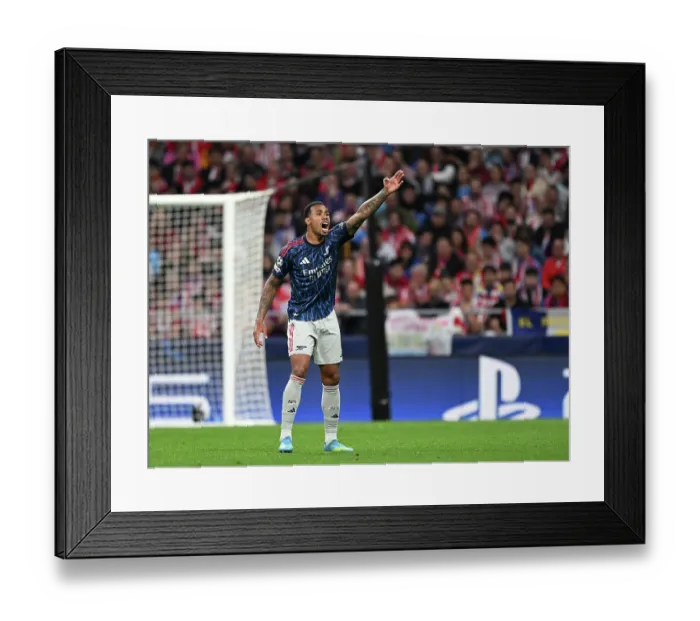 Framed Print : Atletico de Madrid v Arsenal FC - UEFA Champions League 2025 / 26 Semi Final First Leg