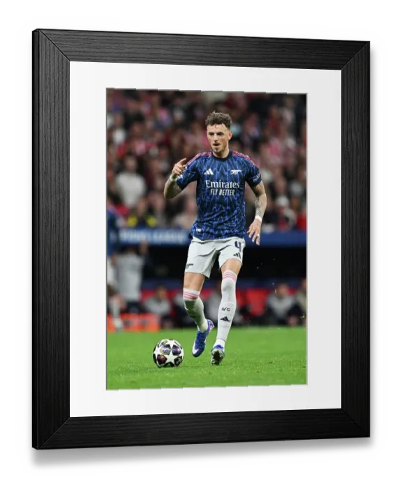 Framed Print : Atletico de Madrid v Arsenal FC - UEFA Champions League 2025 / 26 Semi Final First Leg