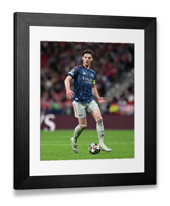 Framed Print : Atletico de Madrid v Arsenal FC - UEFA Champions League 2025 / 26 Semi Final First Leg