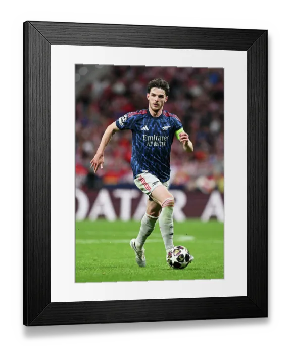 Framed Print : Atletico de Madrid v Arsenal FC - UEFA Champions League 2025 / 26 Semi Final First Leg