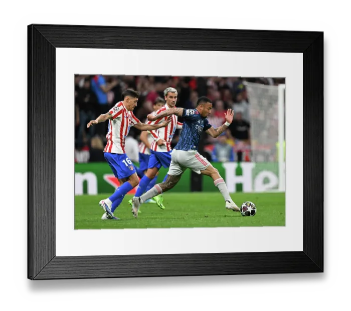 Framed Print : Atletico de Madrid v Arsenal FC - UEFA Champions League 2025 / 26 Semi Final First Leg
