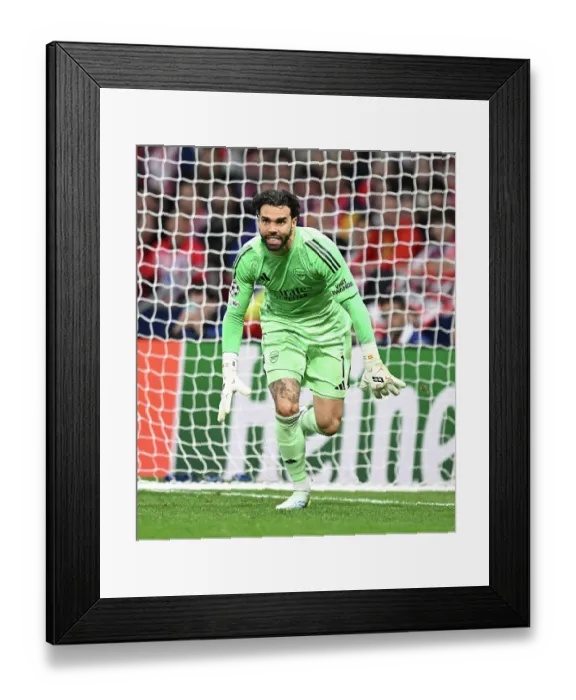 Framed Print : Atletico de Madrid v Arsenal FC - UEFA Champions League 2025 / 26 Semi Final First Leg