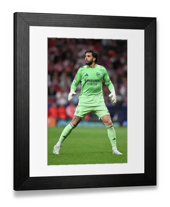 Framed Print : Atletico de Madrid v Arsenal FC - UEFA Champions League 2025 / 26 Semi Final First Leg