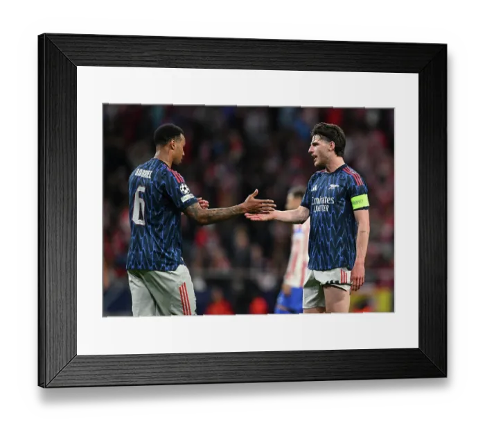 Framed Print : Atletico de Madrid v Arsenal FC - UEFA Champions League 2025 / 26 Semi Final First Leg