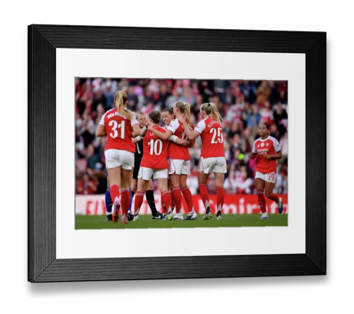 Framed Print : Arsenal v Leicester City - Barclays Women's Super League Arsenal v Leicester City - Barclays Women's Super League