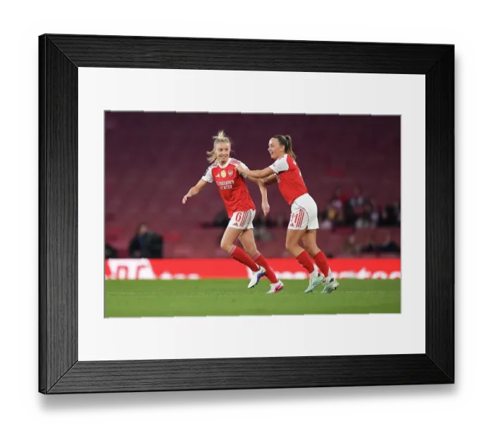 Framed Print : Arsenal v Leicester City - Barclays Women's Super League Arsenal v Leicester City - Barclays Women's Super League