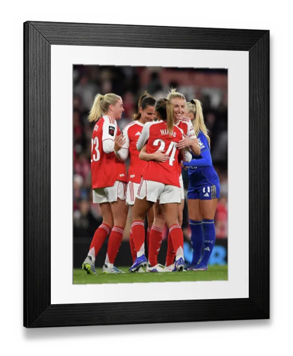 Framed Print : Arsenal v Leicester City - Barclays Women's Super League Arsenal v Leicester City - Barclays Women's Super League