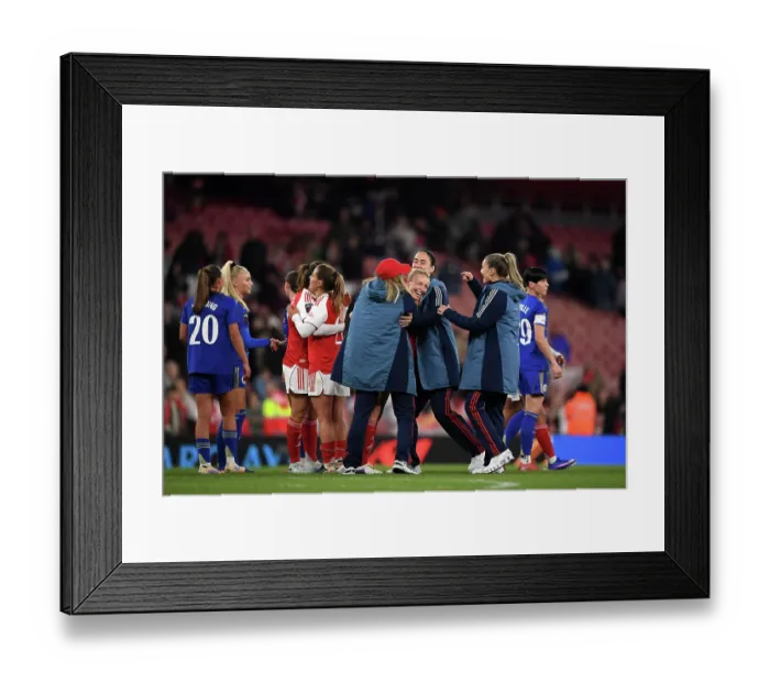 Framed Print : Arsenal v Leicester City - Barclays Women's Super League Arsenal v Leicester City - Barclays Women's Super League