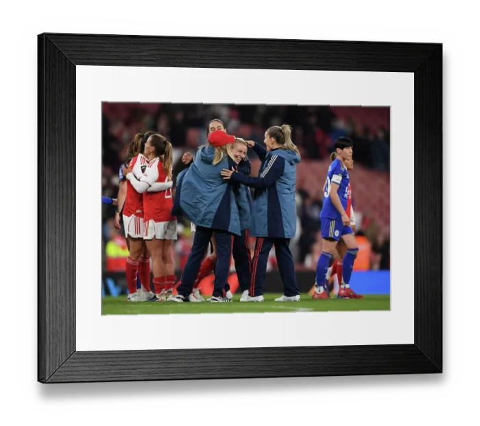 Framed Print : Arsenal v Leicester City - Barclays Women's Super League Arsenal v Leicester City - Barclays Women's Super League