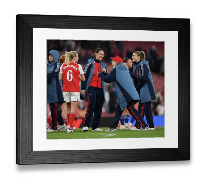 Framed Print : Arsenal v Leicester City - Barclays Women's Super League Arsenal v Leicester City - Barclays Women's Super League