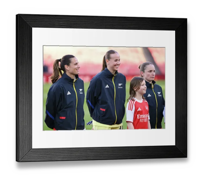 Framed Print : Arsenal v Leicester City - Barclays Women's Super League Arsenal v Leicester City - Barclays Women's Super League