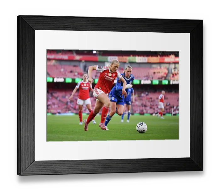 Framed Print : Arsenal v Leicester City - Barclays Women's Super League Arsenal v Leicester City - Barclays Women's Super League