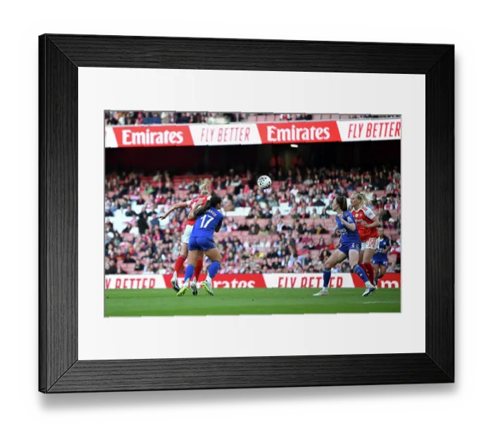 Framed Print : Arsenal v Leicester City - Barclays Women's Super League Arsenal v Leicester City - Barclays Women's Super League