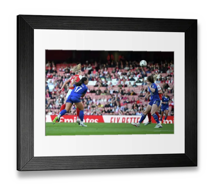 Framed Print : Arsenal v Leicester City - Barclays Women's Super League Arsenal v Leicester City - Barclays Women's Super League