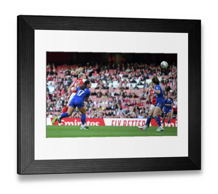 Framed Print : Arsenal v Leicester City - Barclays Women's Super League Arsenal v Leicester City - Barclays Women's Super League