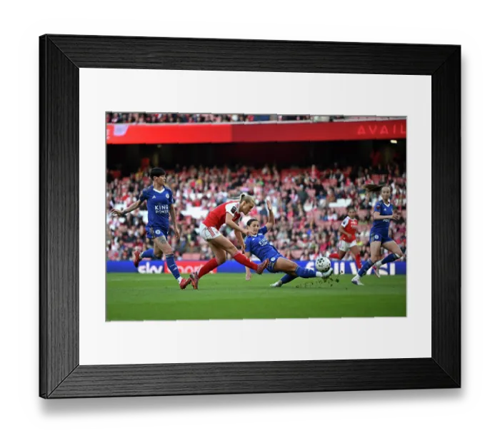 Framed Print : Arsenal v Leicester City - Barclays Women's Super League Arsenal v Leicester City - Barclays Women's Super League