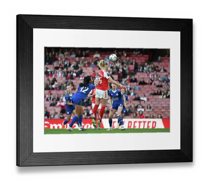 Framed Print : Arsenal v Leicester City - Barclays Women's Super League Arsenal v Leicester City - Barclays Women's Super League