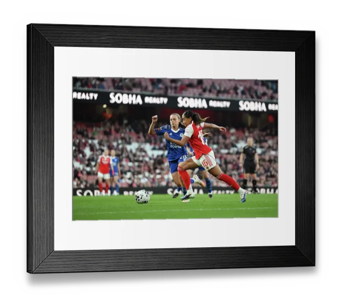 Framed Print : Arsenal v Leicester City - Barclays Women's Super League Arsenal v Leicester City - Barclays Women's Super League