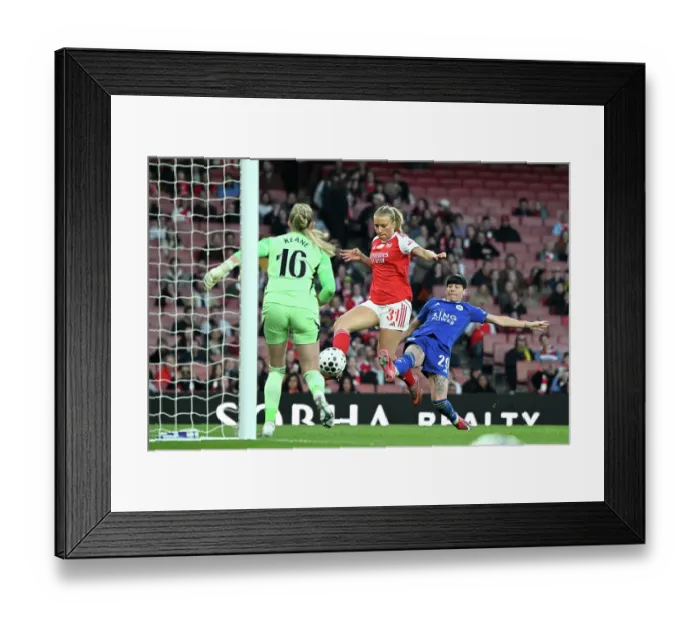 Framed Print : Arsenal v Leicester City - Barclays Women's Super League Arsenal v Leicester City - Barclays Women's Super League