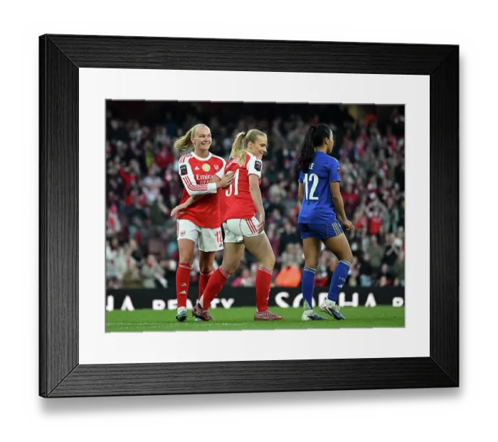 Framed Print : Arsenal v Leicester City - Barclays Women's Super League Arsenal v Leicester City - Barclays Women's Super League