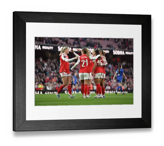 Framed Print : Arsenal v Leicester City - Barclays Women's Super League Arsenal v Leicester City - Barclays Women's Super League