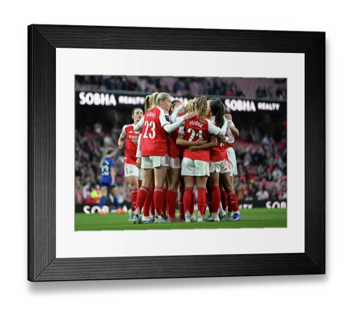 Framed Print : Arsenal v Leicester City - Barclays Women's Super League Arsenal v Leicester City - Barclays Women's Super League