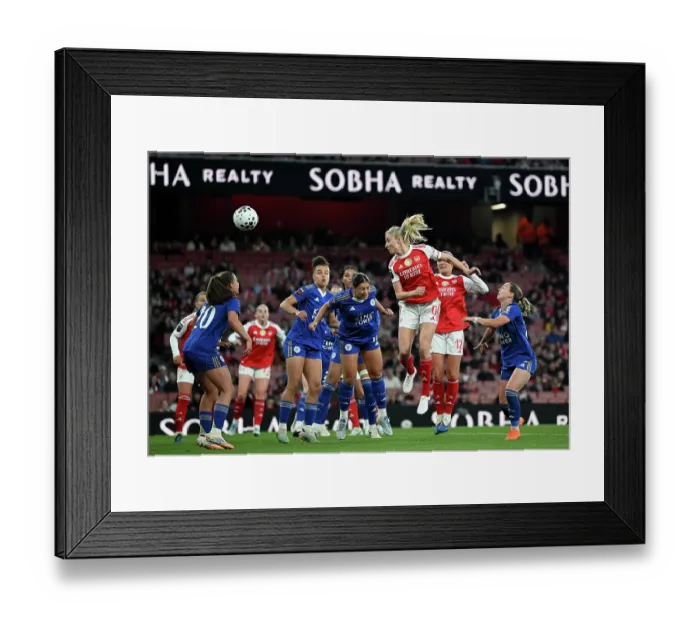 Framed Print : Arsenal v Leicester City - Barclays Women's Super League Arsenal v Leicester City - Barclays Women's Super League