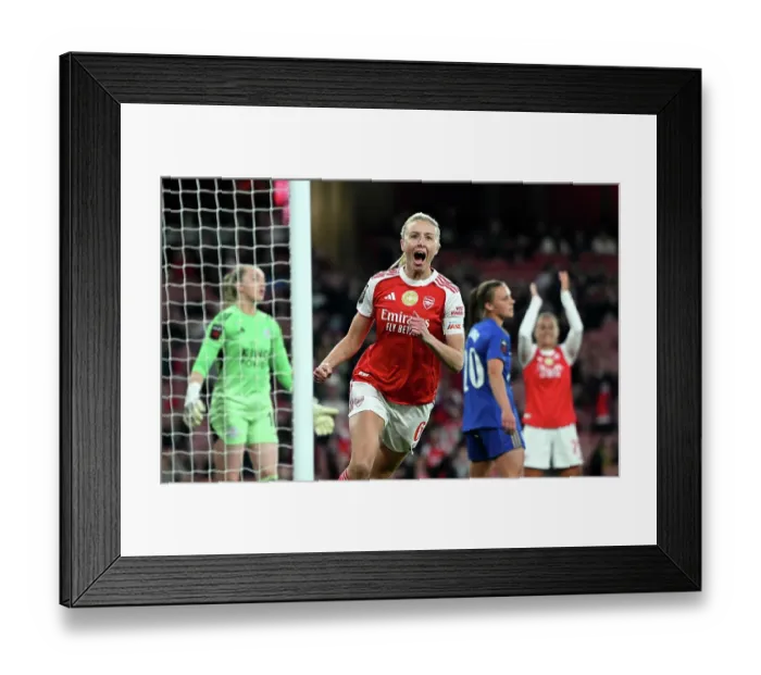 Framed Print : Arsenal v Leicester City - Barclays Women's Super League Arsenal v Leicester City - Barclays Women's Super League