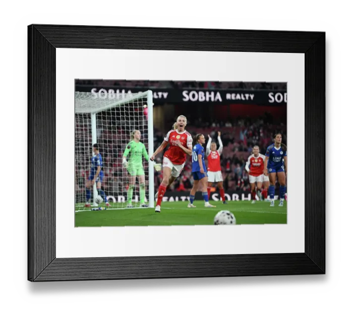 Framed Print : Arsenal v Leicester City - Barclays Women's Super League Arsenal v Leicester City - Barclays Women's Super League