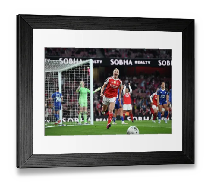 Framed Print : Arsenal v Leicester City - Barclays Women's Super League Arsenal v Leicester City - Barclays Women's Super League