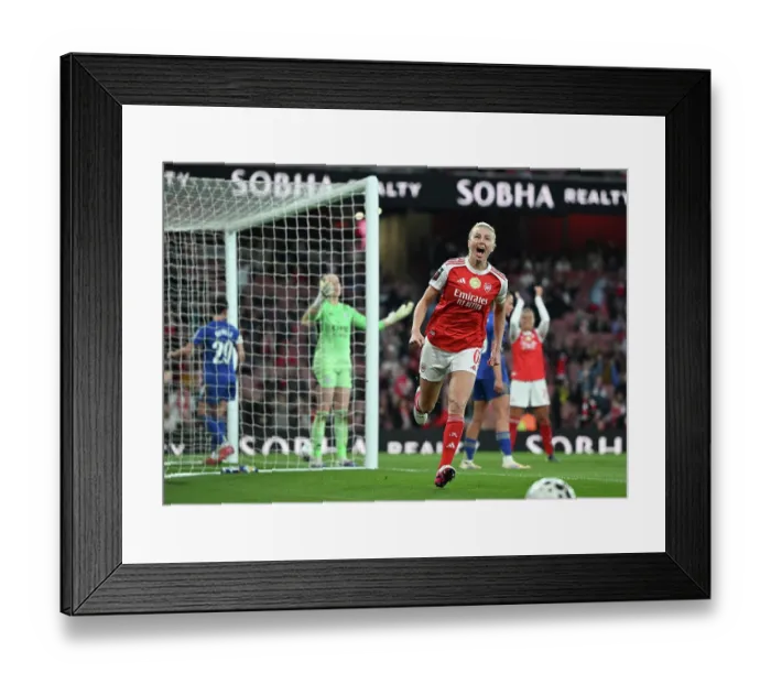 Framed Print : Arsenal v Leicester City - Barclays Women's Super League Arsenal v Leicester City - Barclays Women's Super League