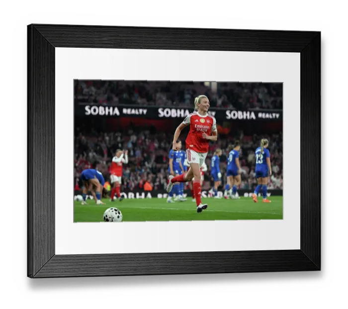Framed Print : Arsenal v Leicester City - Barclays Women's Super League Arsenal v Leicester City - Barclays Women's Super League
