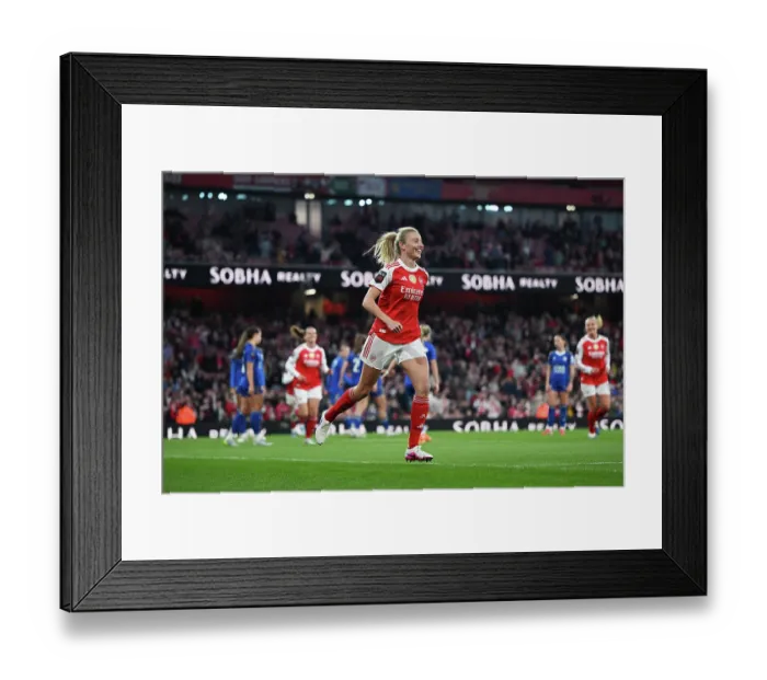 Framed Print : Arsenal v Leicester City - Barclays Women's Super League Arsenal v Leicester City - Barclays Women's Super League