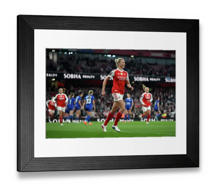 Framed Print : Arsenal v Leicester City - Barclays Women's Super League Arsenal v Leicester City - Barclays Women's Super League