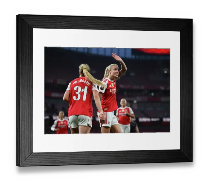 Framed Print : Arsenal v Leicester City - Barclays Women's Super League Arsenal v Leicester City - Barclays Women's Super League