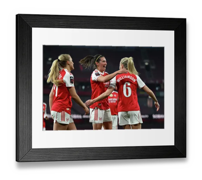 Framed Print : Arsenal v Leicester City - Barclays Women's Super League Arsenal v Leicester City - Barclays Women's Super League