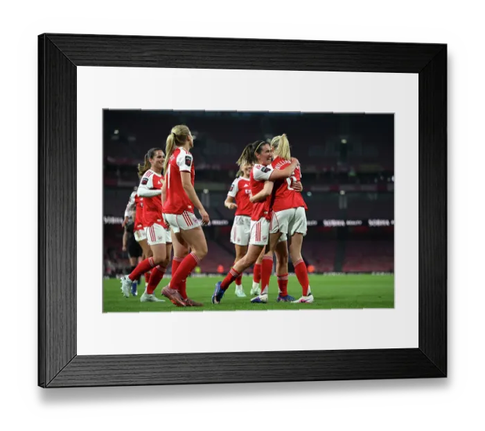 Framed Print : Arsenal v Leicester City - Barclays Women's Super League Arsenal v Leicester City - Barclays Women's Super League